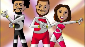 Senpuurangers: os heróis do SenpuuCast [Ilustração]