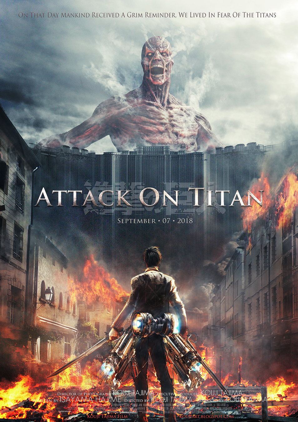 O promissor filme live-action do Attack on Titan - Meio Bit